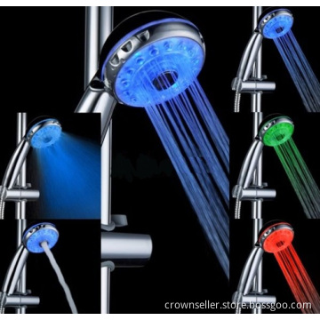 LED Shower Water Saving LED Temperature Detectable Hand Shower